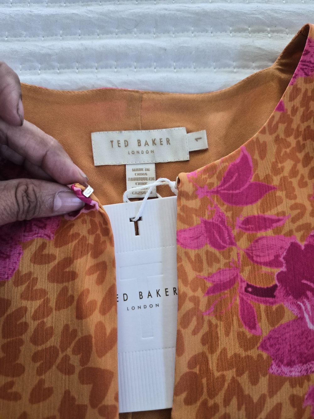Ted Baker Pink & Orange Floral Women's Dress